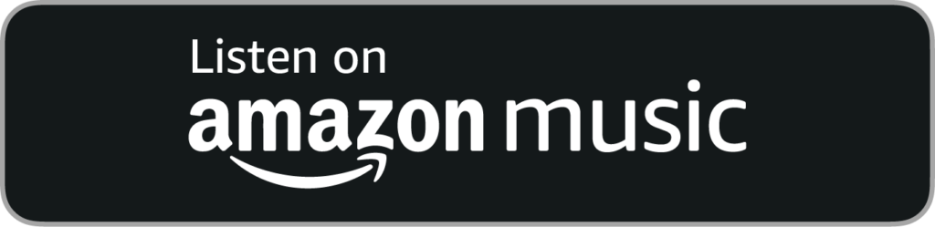 The amazon music logo with the words 'listen on amazon music' is a prime example of media.