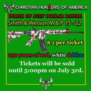 4TH OF JULY RAFFLE Smith and Wesson M-P 15-22 Raffle