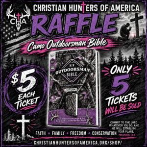 RAFFLE Camo Outdoorsman Bible